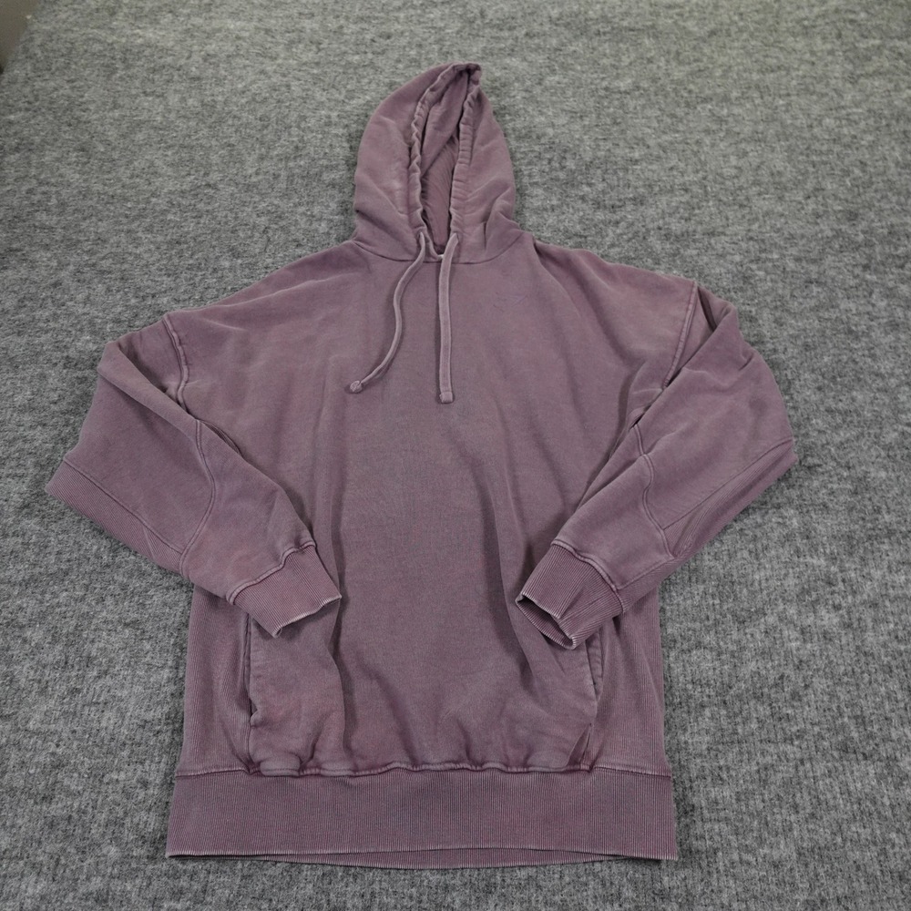 Gymshark Power Washed Hoodie Men's Small Purple Oversized Fit Pullover‎ Logo